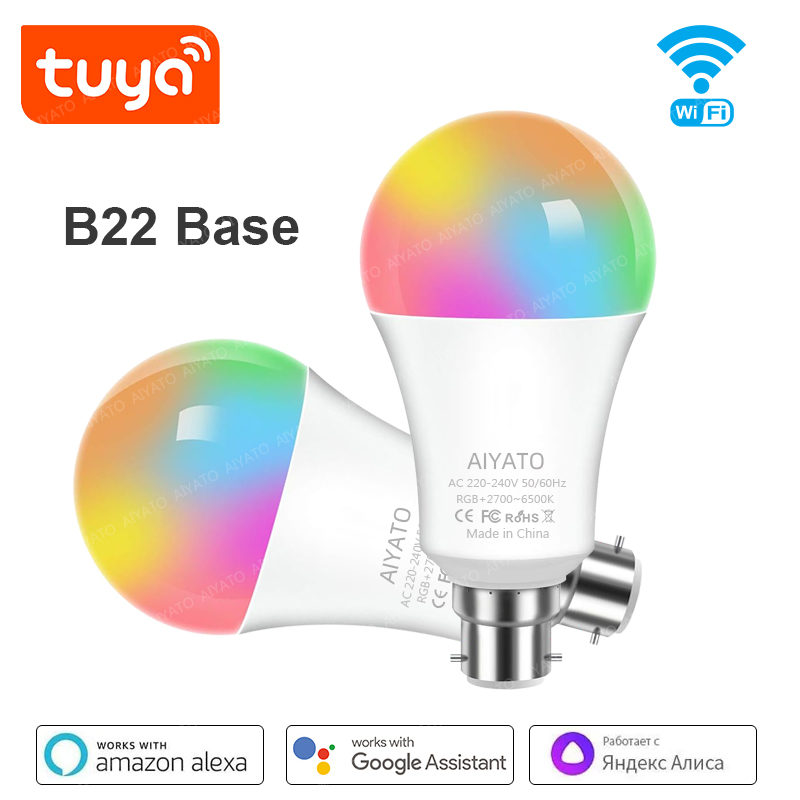Candle Making Supplies Uk - หลอดไฟอัจฉริยะ B22 Base UK TUYA Wifi